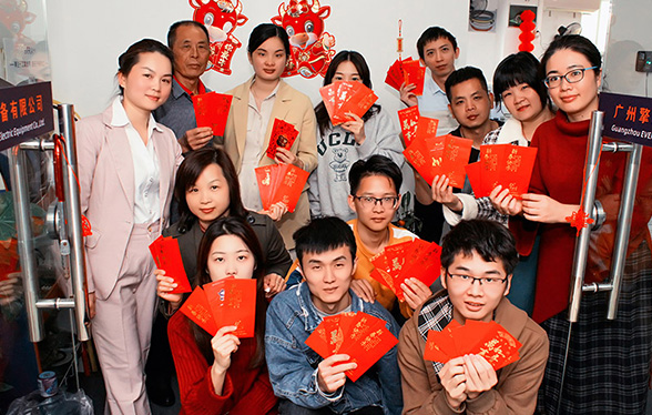 正月初九開(kāi)年飯、開(kāi)年紅包，擎川公司活力開(kāi)工