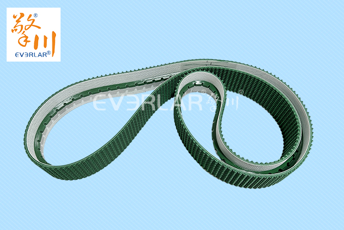 綠色PVC花紋帶加導(dǎo)條耐磨防滑物流行業(yè)快遞分揀機(jī)輸送帶擎川定制