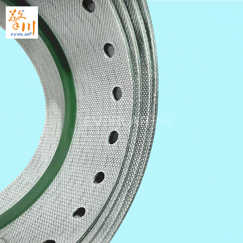 墨綠PU輸送帶加導(dǎo)條打孔耐磨抗腐蝕食品級包裝封口機(jī)工業(yè)皮帶定制