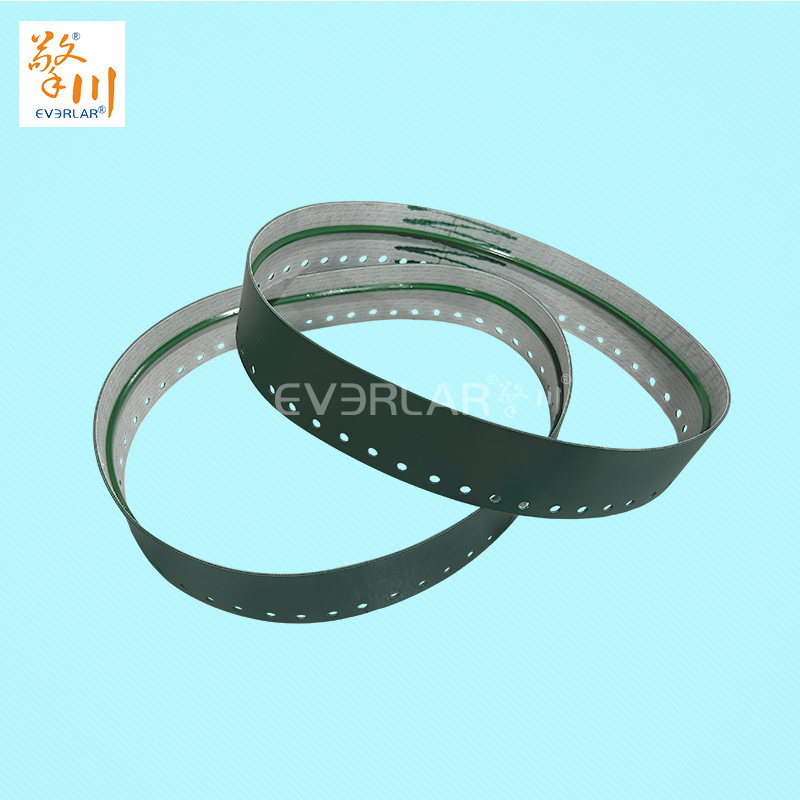 墨綠PU輸送帶加導(dǎo)條打孔耐磨抗腐蝕食品級包裝封口機(jī)工業(yè)皮帶定制