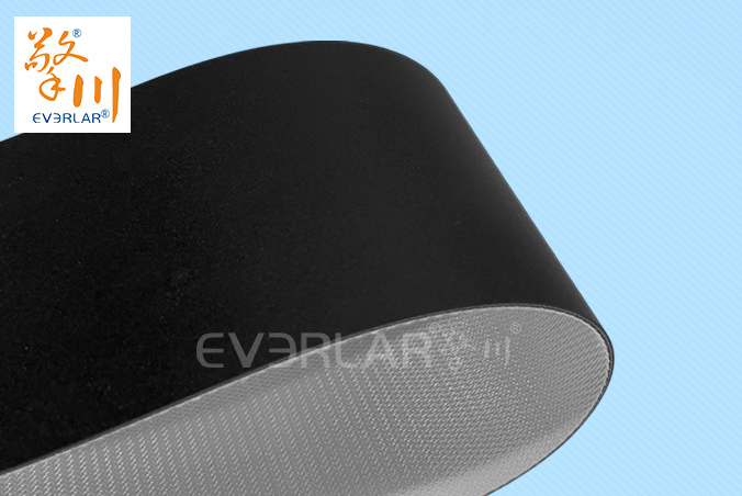 黑色啞光PVC輸送帶耐磨防滑食品電子輸送機(jī)分揀線傳送帶