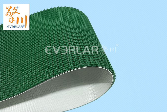 綠色PVC花紋帶防滑耐磨食品物流包裝封箱機提升機灌裝機傳送帶