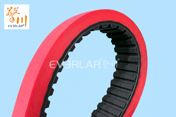 橡膠同步帶加紅膠耐磨防滑立式包裝機枕式包裝機無縫拉膜帶傳動帶