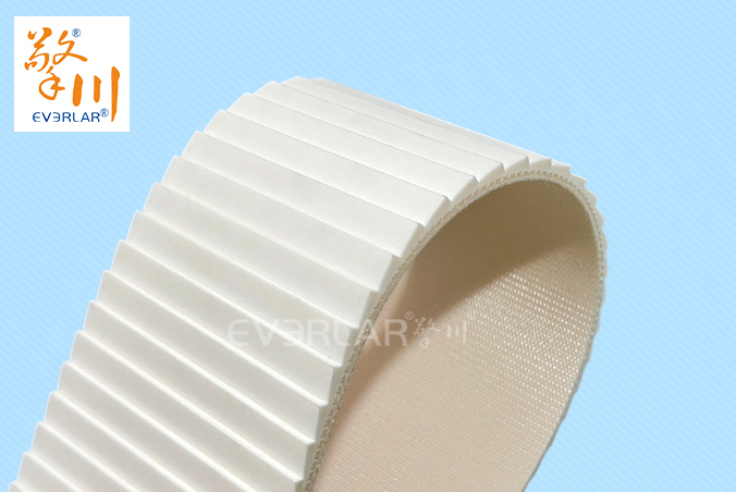 白色PVC搓衣板輸送帶防滑耐磨工業(yè)皮帶食品包裝物流行業(yè)傳送帶