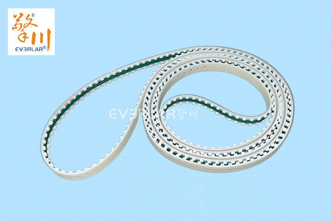 PU同步帶加PU膠綠布打孔開槽精準傳動防滑包裝機械聚氨酯工業(yè)皮帶定制