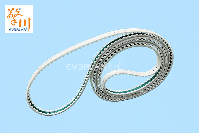 PU同步帶加PU膠綠布打孔開槽精準傳動防滑包裝機械聚氨酯工業(yè)皮帶定制