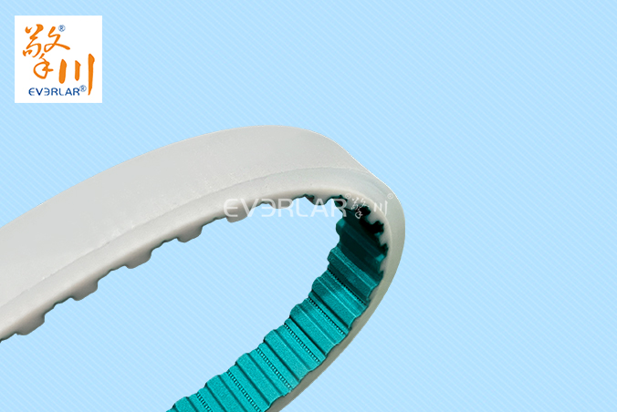 齒面綠布同步帶加透明PU耐磨防滑食品包裝生產(chǎn)線傳動帶聚氨酯齒形帶