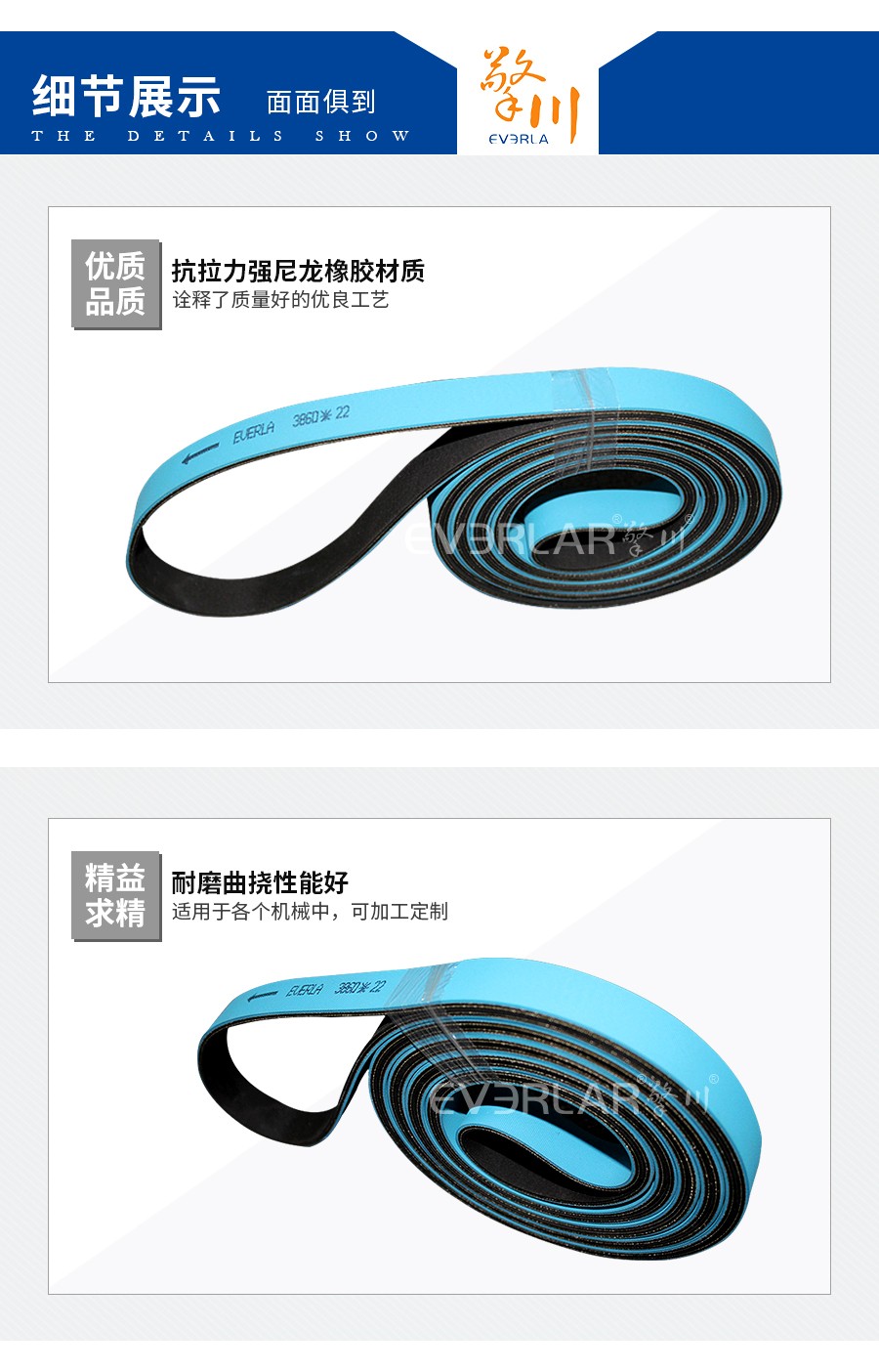 藍(lán)黑尼龍片基帶 藍(lán)黑尼龍片基帶