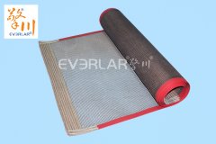 特氟龍網(wǎng)格輸送帶-耐高溫鐵佛輸送帶-擎川耐高溫輸送帶定制